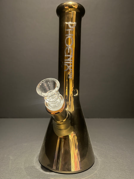 PHOENIX STAR -10" Electrooplated glass water bong