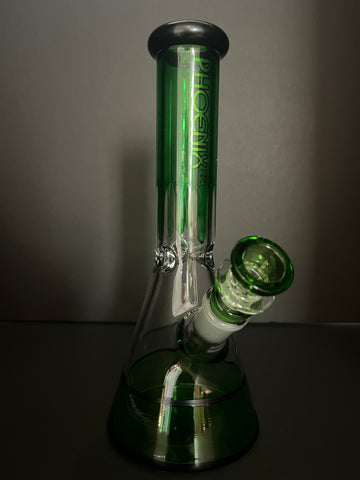 PHOENIX STAR -10" glass water bong with clip