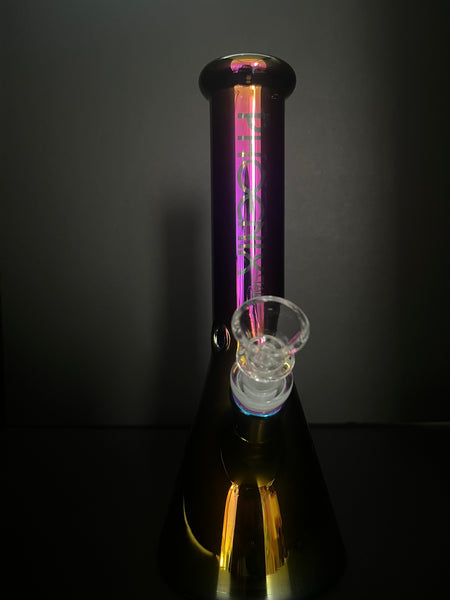 PHOENIX STAR -10" Electrooplated glass water bong