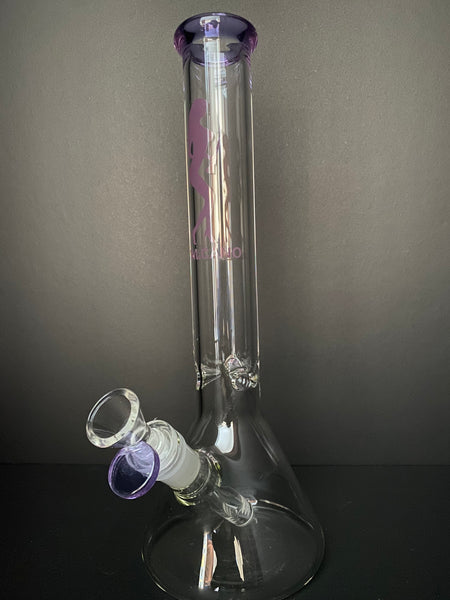 11.5" Valcano Beaker Glass Water Bong