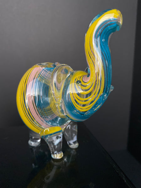 Standing Elephant Glass Hand Pipe
