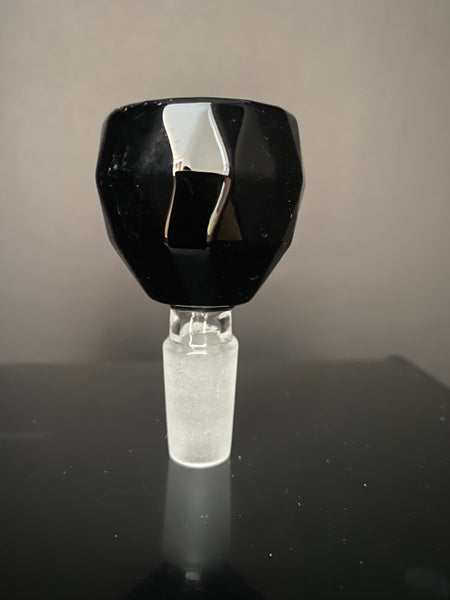 Diamond Cutting Shape Glass Large Bowl