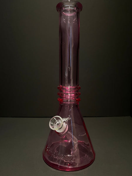 12" colored soft glass water bong